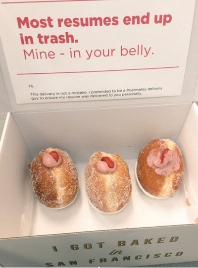candidature originale : la boîte de donuts