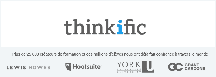 Marketing de soi thinkific formation