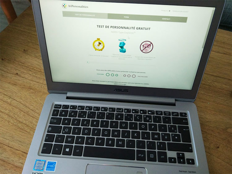 Test de personnalité gratuit
