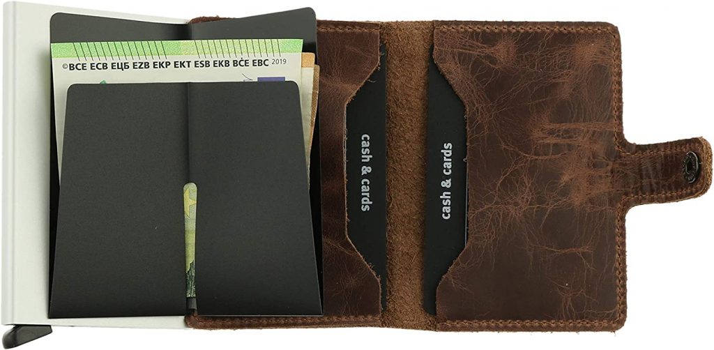 Petits porte-cartes en cuir discrets  Secrid RFID