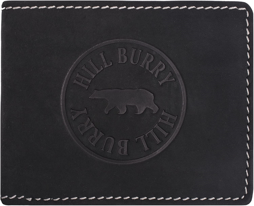 Hill Burry Portefeuille Cuir de Buffle Véritable Homme